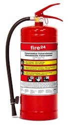 Brannslukkerapparat / Brannslukker Pulver 6kg, Fire24 43A 233B