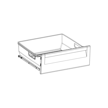 AEG / ELECTROLUX grønnsaksskuff 140043651110 med skinne