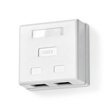 Nettverksveggboks på vegg 2-Port UTP CAT6