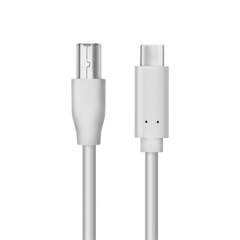 LOGILINK USB-B til USB-C cable, C/M to USB-B/M, grey, 1m