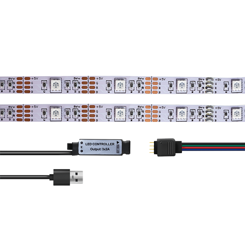 (PARTIKJØP) LOGILINK Ledlys RGB 3m med USB tilkobling med fjernkontroll