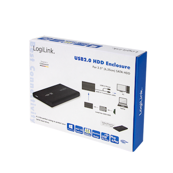LOGILINK 2,5" SATA harddisk ramme med USB tilkobling