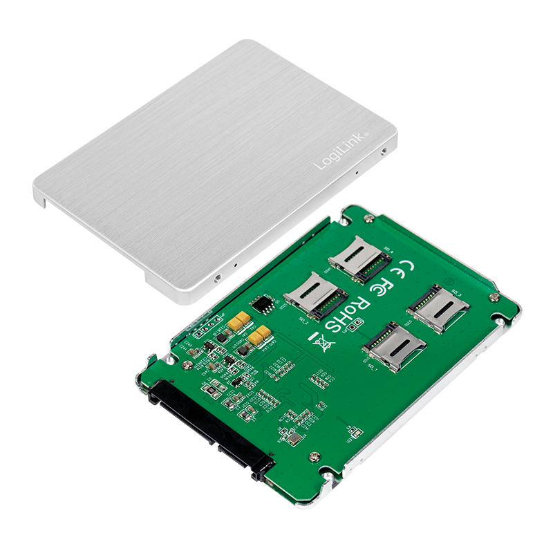 LOGILINK External SSD enclosure 2,5" for 4-Port MicroSD - ITSHOP
