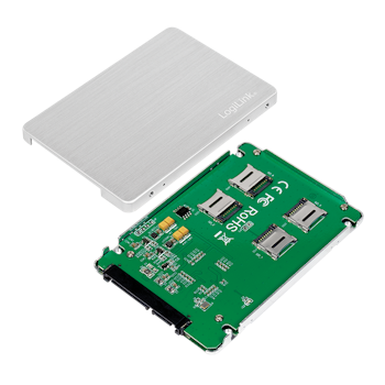 LOGILINK External SSD enclosure 2,5" for 4-Port MicroSD