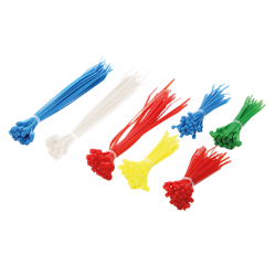 LOGILINK KAB0017 Cable tie set, PA66, 300 pcs., mixed color, different lengths