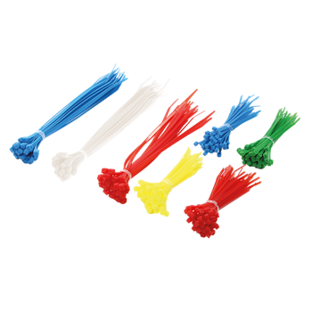 LOGILINK KAB0017 Cable tie set, PA66, 300 pcs., mixed color, different lengths