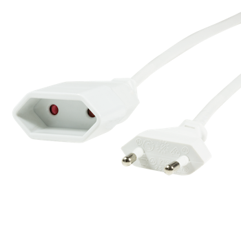 LOGILINK Power cable extension, CEE 7/16, white, 3 m