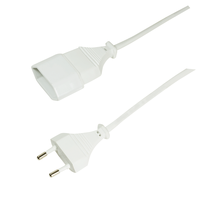 LOGILINK Power cable extension, CEE 7/16, white, 3 m