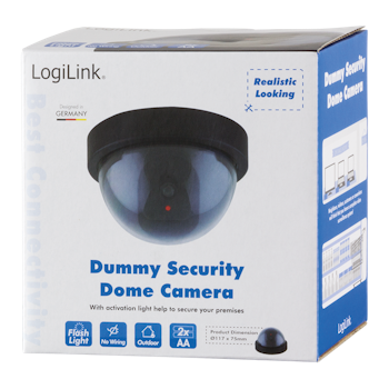 LOGILINK Dummy security camera, black