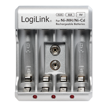 LOGILINK Battery charger for Ni-MH/Ni-Cd AA/AAA/9V accumulators