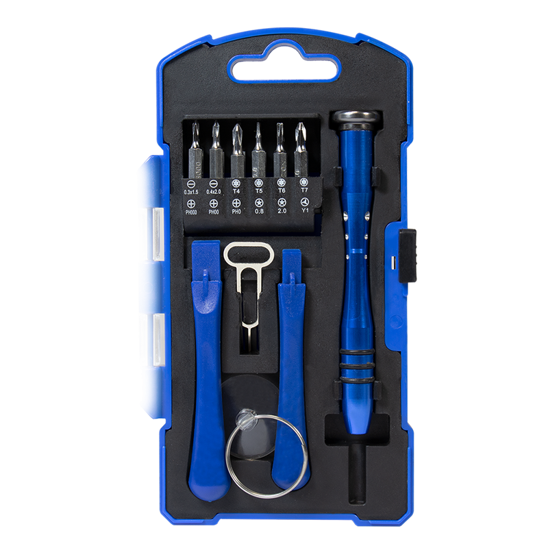 LOGILINK Screwdriver set with attachable bits and accessory, 17 pieces