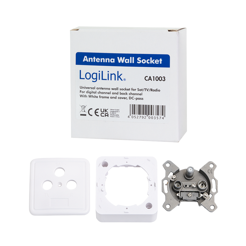 LOGILINK Antenna wall socket for Sat/TV/radio