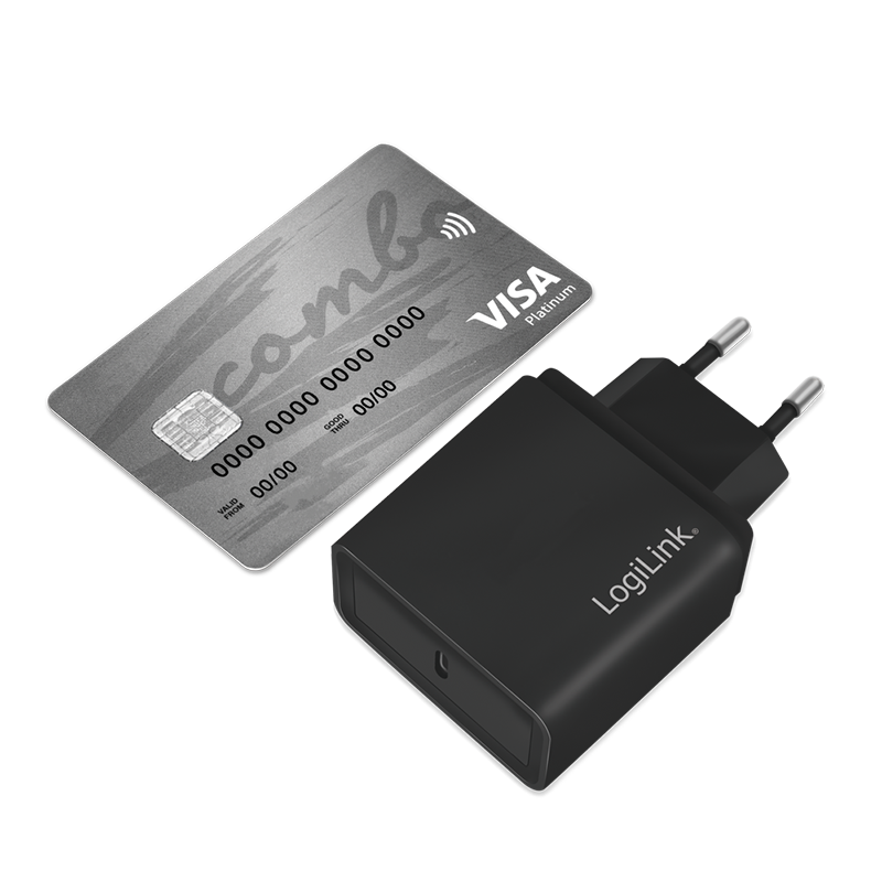 LOGILINK USB strømadapter, 1x USB-C Port (PD), 18 W