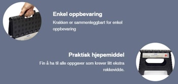 Arbeidskrakk 22cm 130kg max