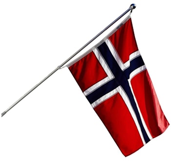 NORTHWIND Balkongflagg 150cm m/stang og veggfeste