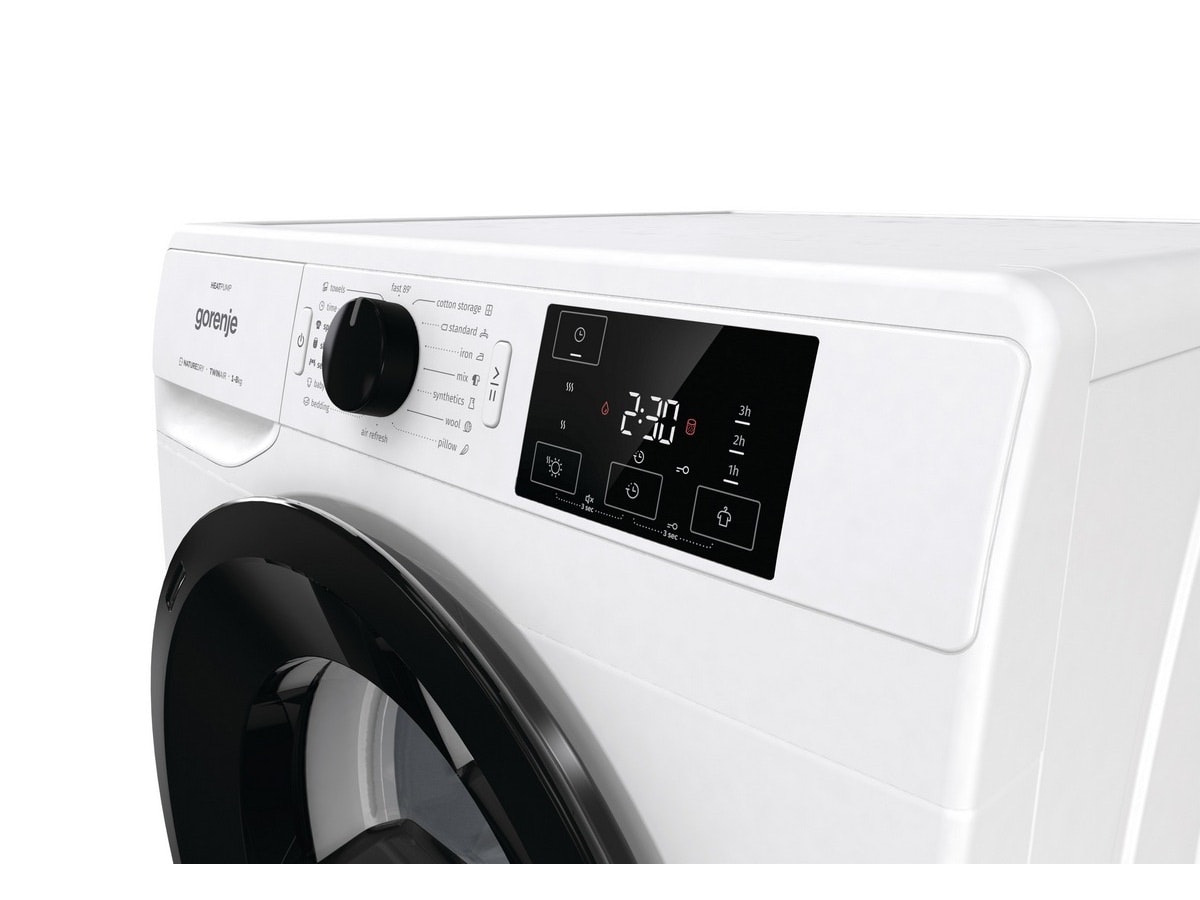 Gorenje Tørketrommel DNE83/GIN (hvit) 8kg varmepumpe 16 progr.  AirRefresh