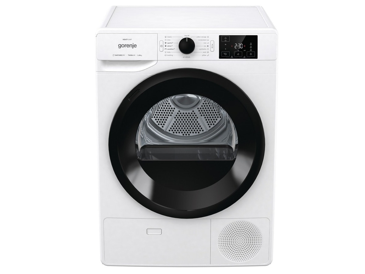 Gorenje Tørketrommel DNE83/GIN (hvit) 8kg varmepumpe 16 progr.  AirRefresh