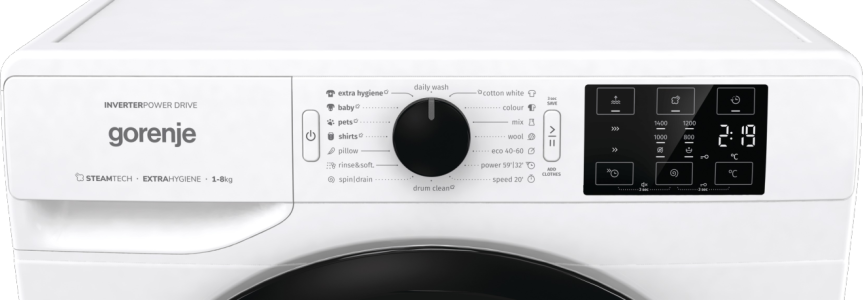 GORENJE WNEI84AS Vaskemaskin 8kg 16programmer 1400rpm