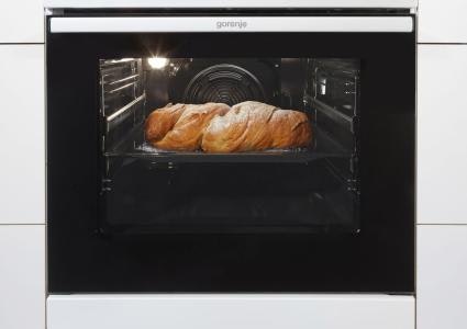 GORENJE GEC6A40WD 60cm komfyr m/keramisk topp varmluft Hvit