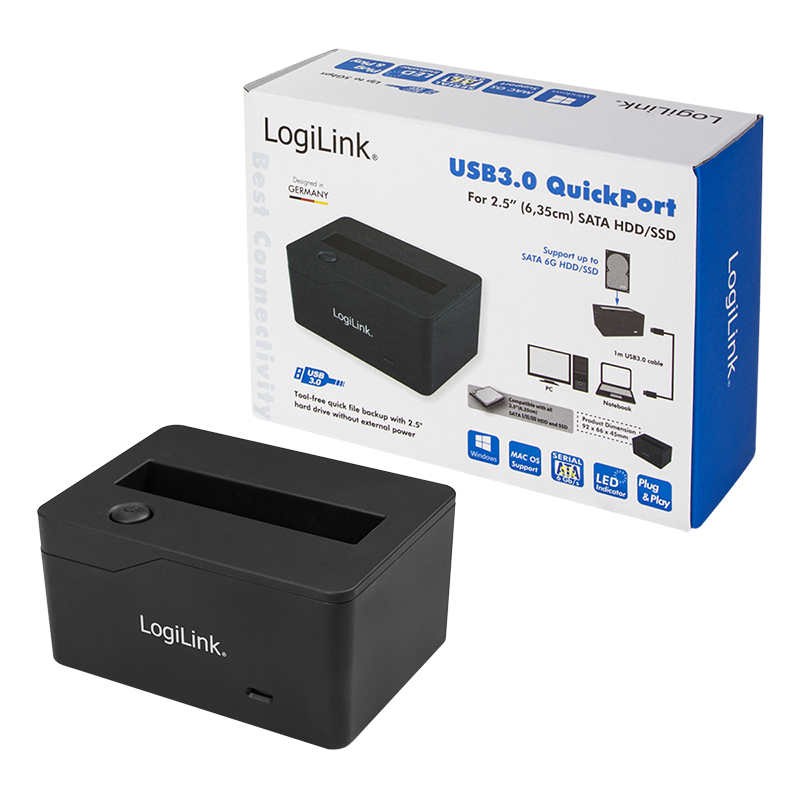 LOGILINK 1-bay Docking for 2.5” SATA HDD / SSD