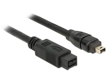 Delock Firewire kabel 9pin han til 4pin han 1m