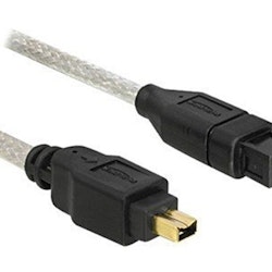 Delock Firewire kabel 9pin han til 4pin han 1m