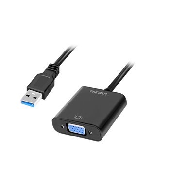 LOGILINK USB 3.0 han til VGA hun1080p, black, 0.15m