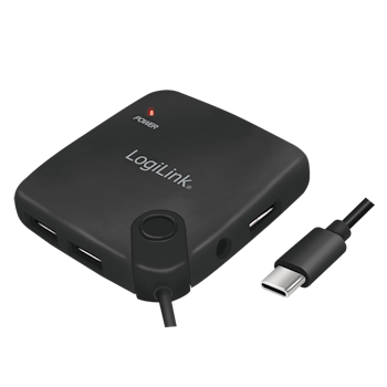 LOGILINK USB-C OTG Multifunction USB hub and card reader