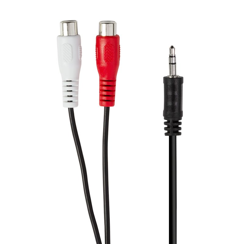 LOGILINK minijack 3,5mm han til RCA hun 5meter