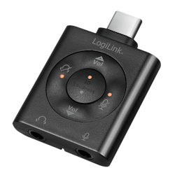 LOGILINK DAC USB-C til minijack hodetelefoner og mikrofon