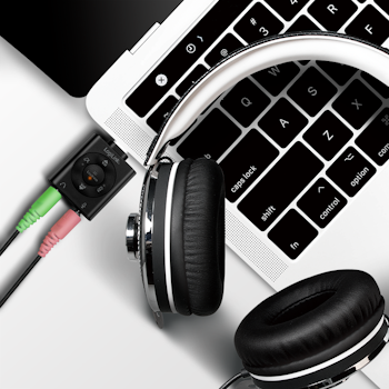 LOGILINK DAC USB-C til minijack hodetelefoner og mikrofon