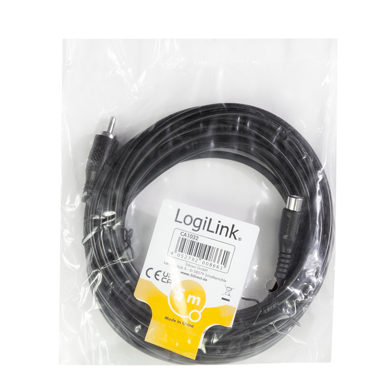 LOGILINK SUB kabel RCA - RCA han - hun 5meter