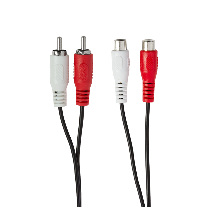 LOGILINK 2x RCA han - 2x RCA hun 5m Forlengelseskabel