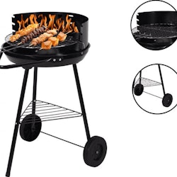 Kullgrill 40cm med grillrist og vindskjerm