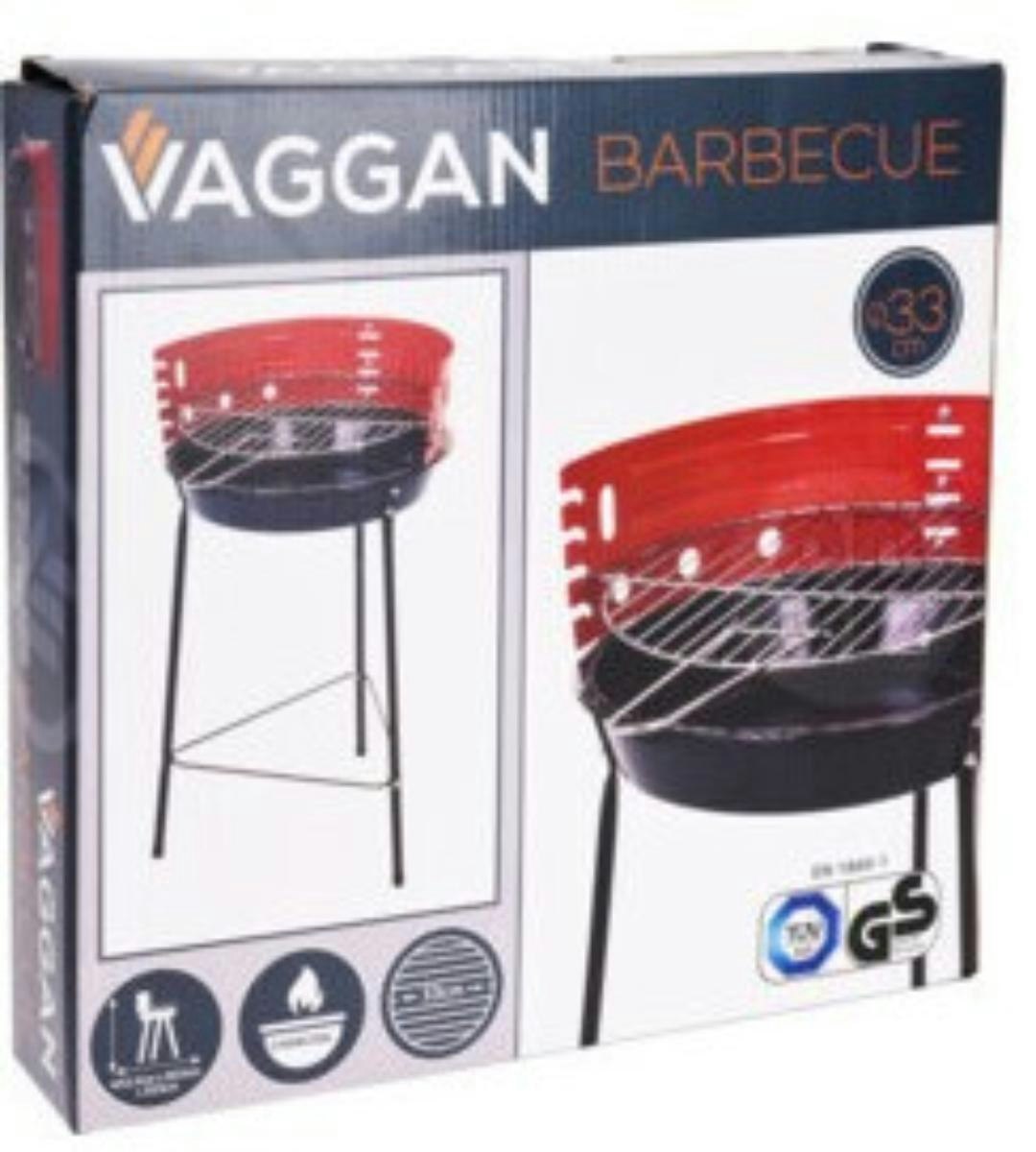 VAGGAN Kullgrill 33cm med 3 bein