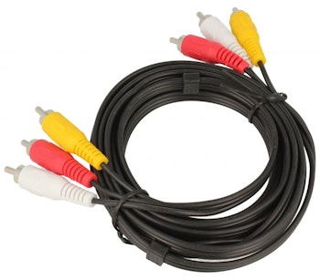 3x Phono RCA han - 3x Phono RCA han 3meter