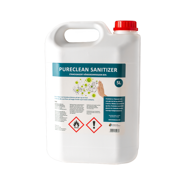 PureClean Sanitizer 5L kanne Hånd desinfeksjon