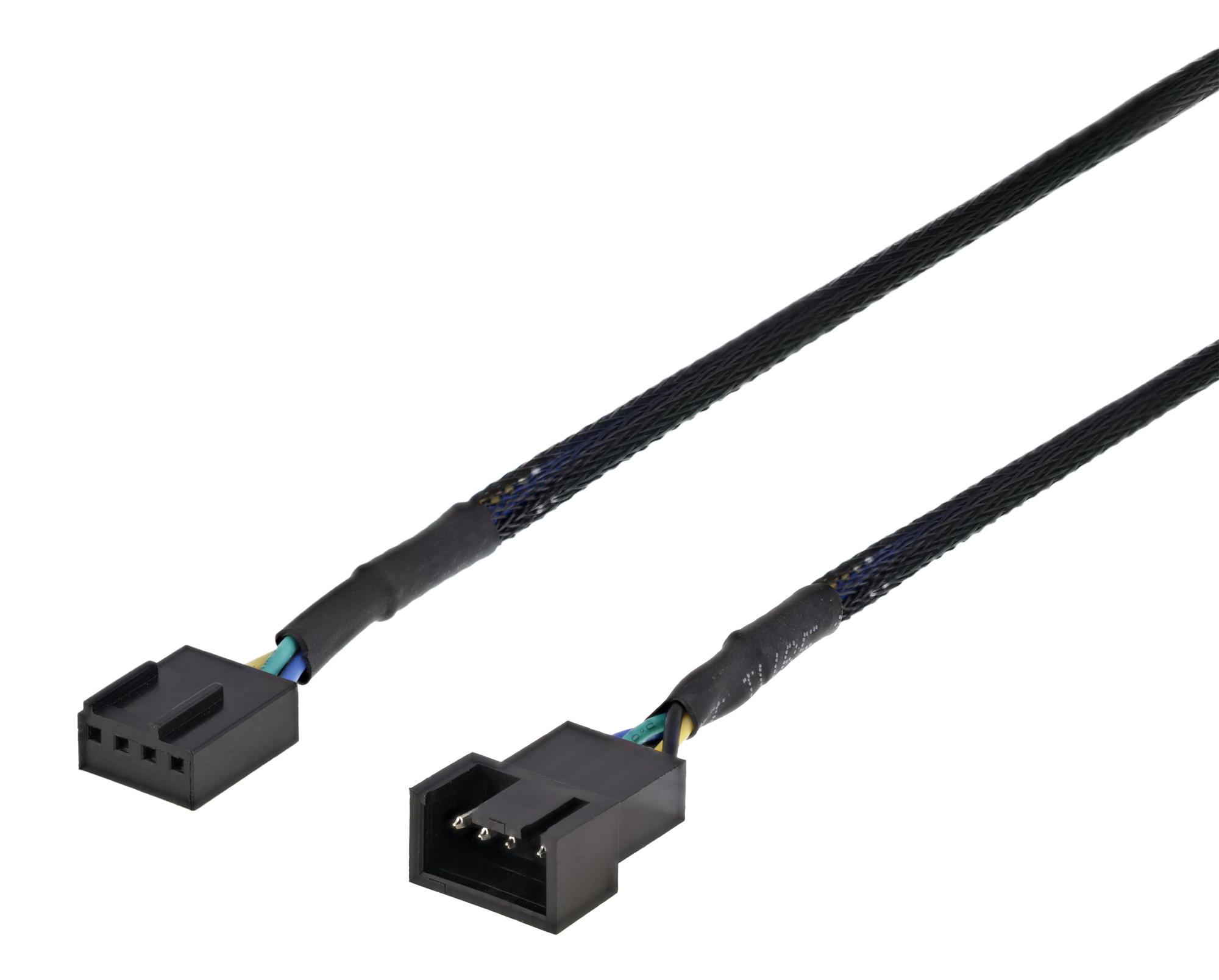 Extension cable for 4-pin fans 0.3m, black
