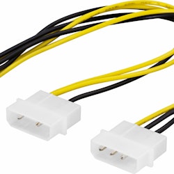 Adapter cable 2x4-pin to 6-pin PCI-Express, 25cm