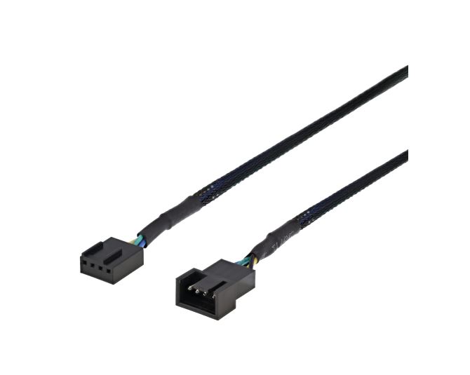 Extension cable for 4-pin fans 60cm, black