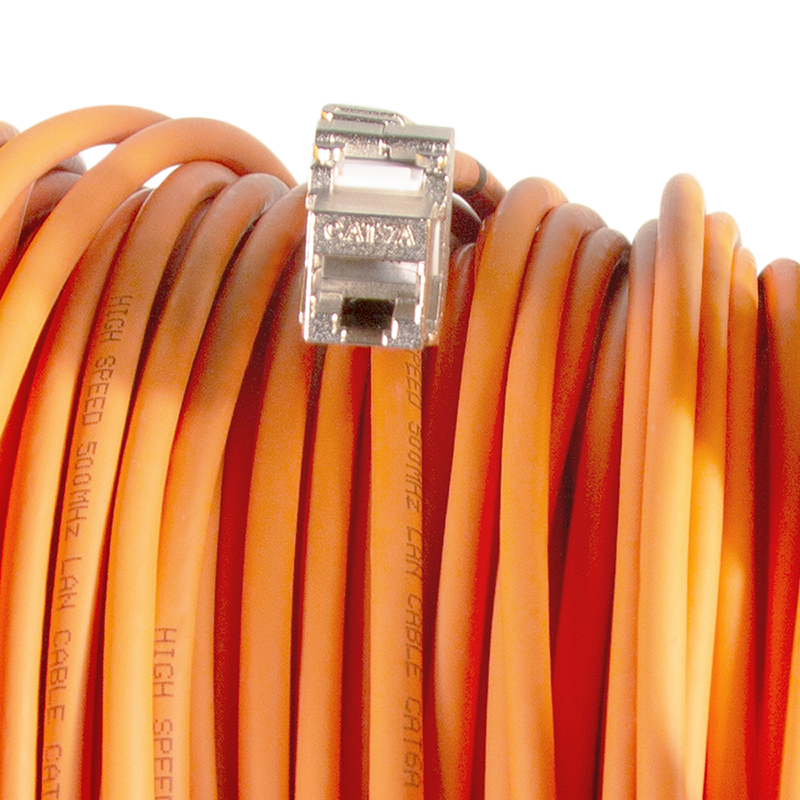 LOGILINK Mobile cable reel Cat.7A S/FTP, LSZH, 90m