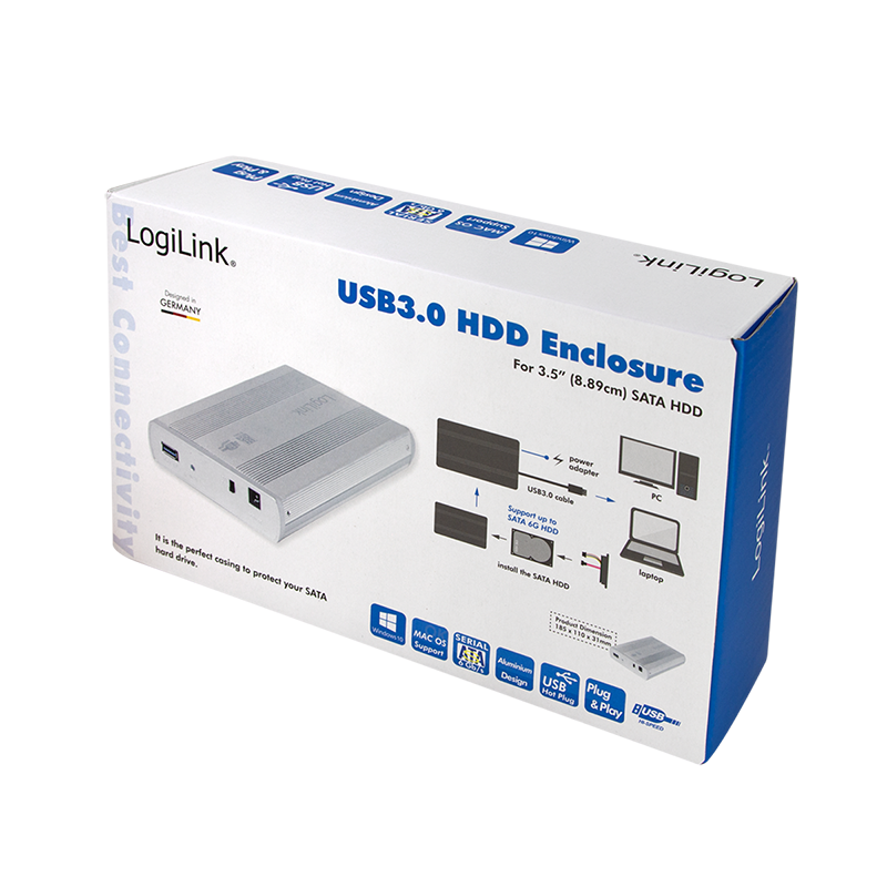 LOGILINK External HDD enclosure 3.5", SATA, USB 3.0
