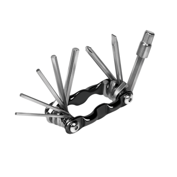 Mini umbrakosett for sykkel | 9-i-1 | Foldbar