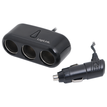 LOGILINK Cigarette lighter outlet adapter, 3-way, 120 W