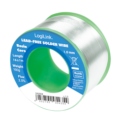 Loddetinn (Solder wire) 100 g | Ø 1 mm | Blyfri | 0.7 % kobber