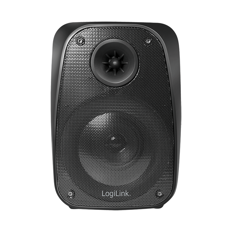 LOGILINK Mobile Bluetooth speaker with party light, TWS, 10 W, black