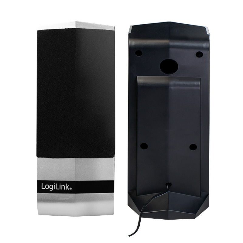 LOGILINK PC høyttalere USB strøm black/silver
