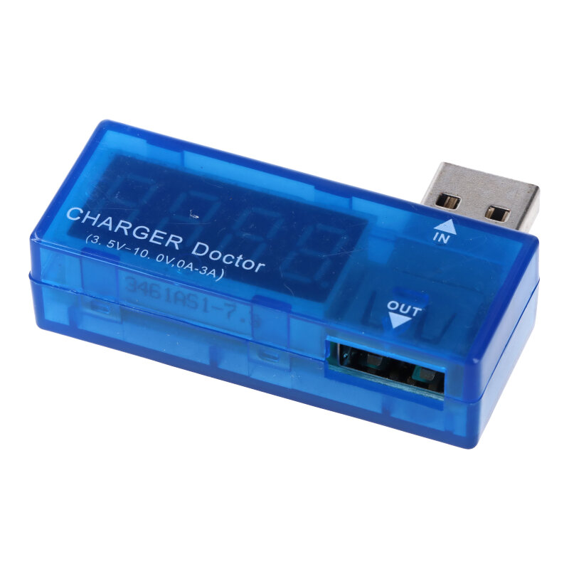 3.5V-7V USB Multimeter, viser Volt og Amper - kjekt hjelpemiddel