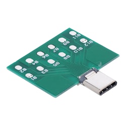 USB-C pin with PCB test board