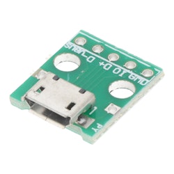 Micro USB to 5Pin 2.54MM Female Connector Test Board